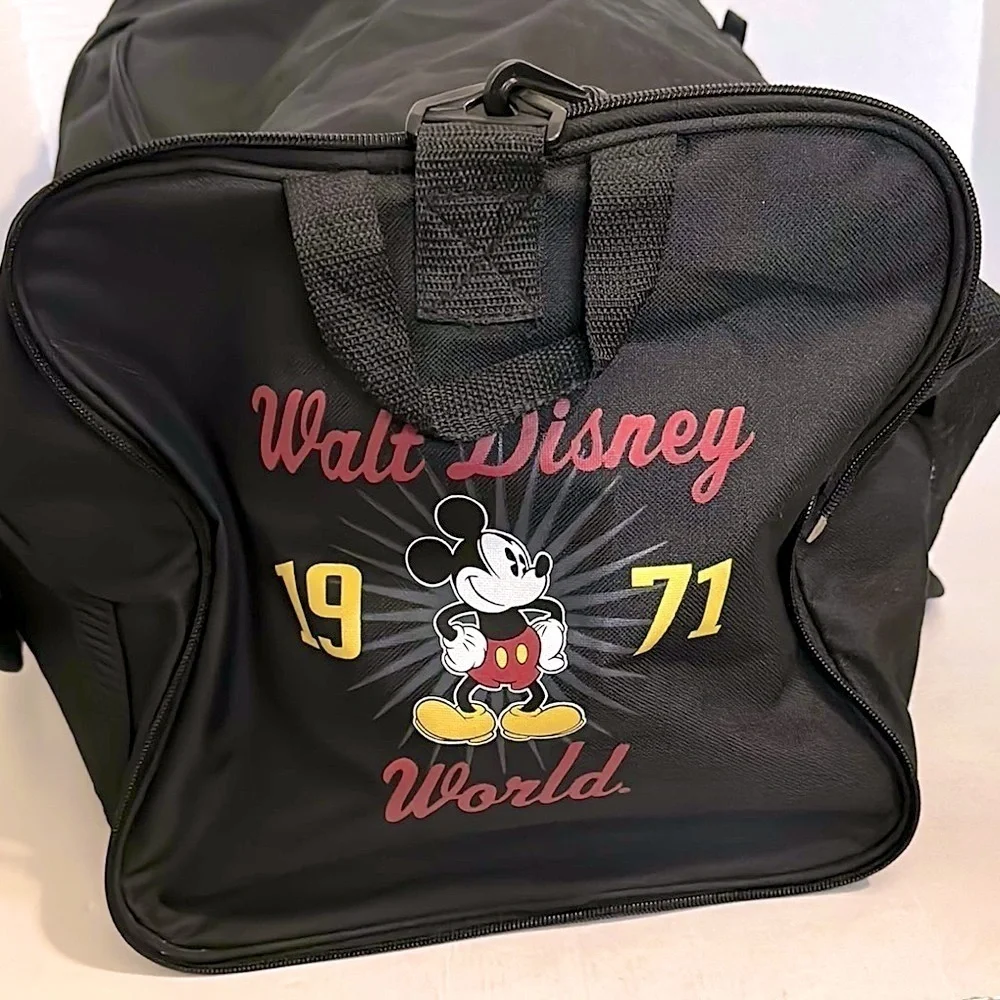 Disney Parks Walt Disney Packable Black Duffel Bag